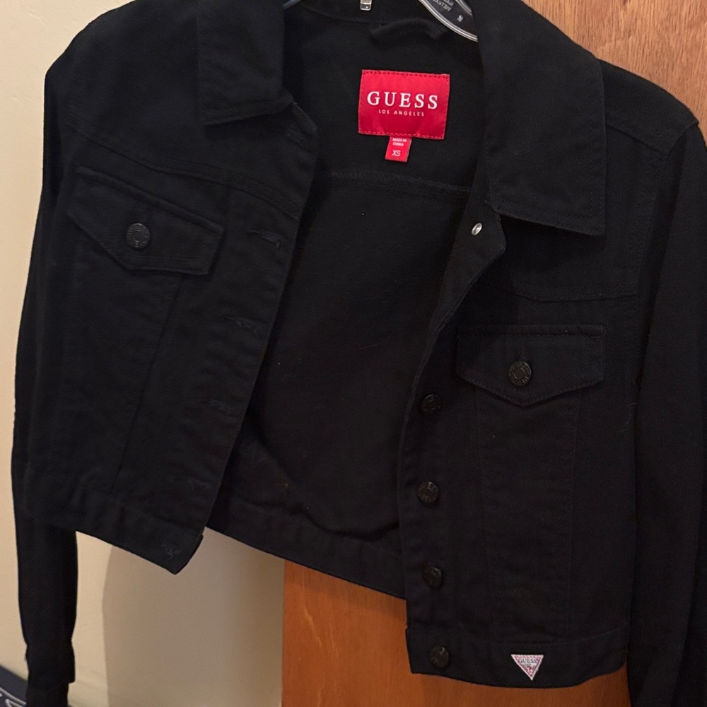 GUESS Women's Black Denim Jacket